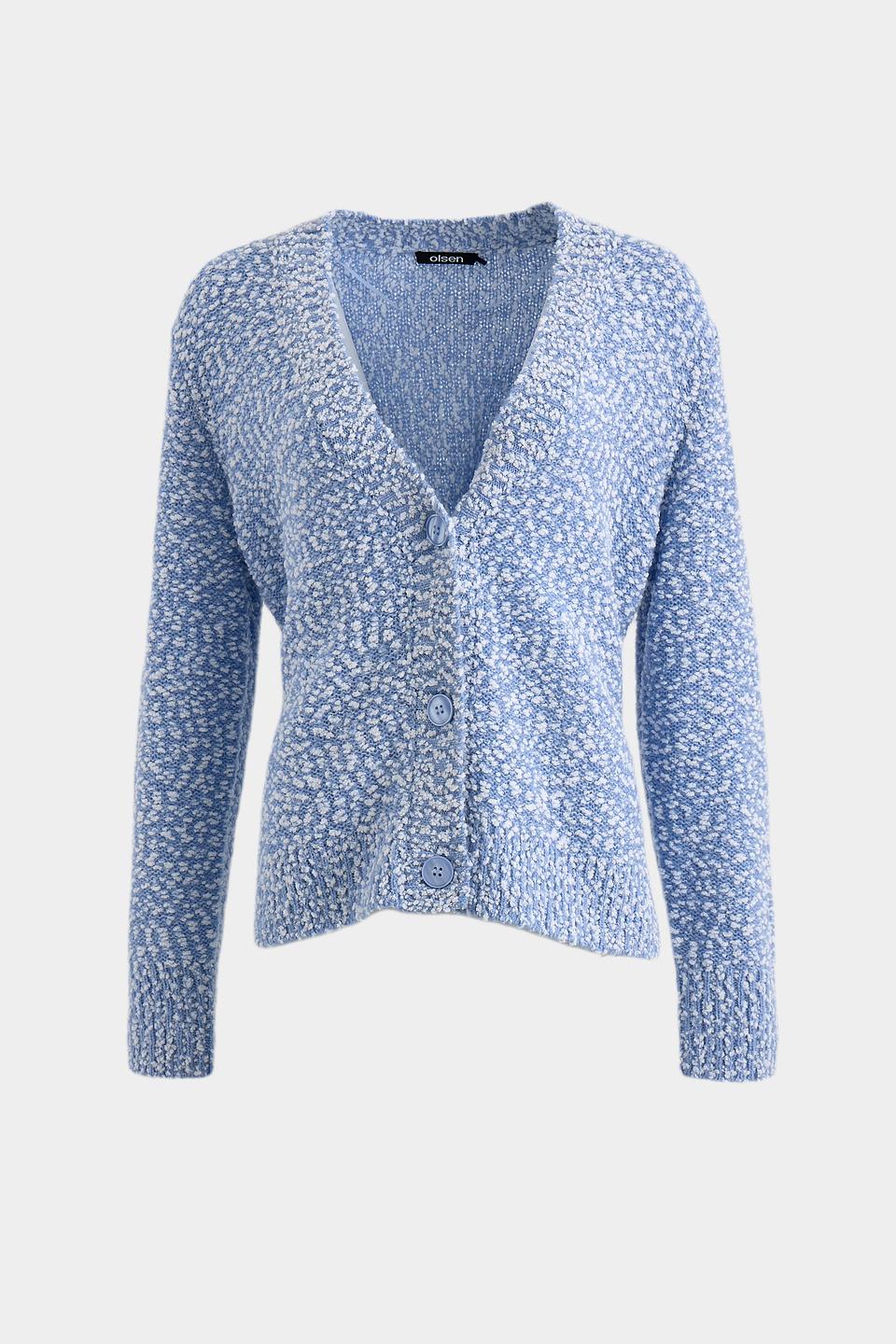 Жакет Olsen вязаный голубой
