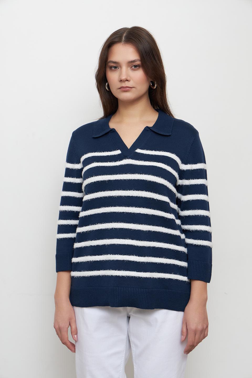 Пуловер Rabe collection в полоску