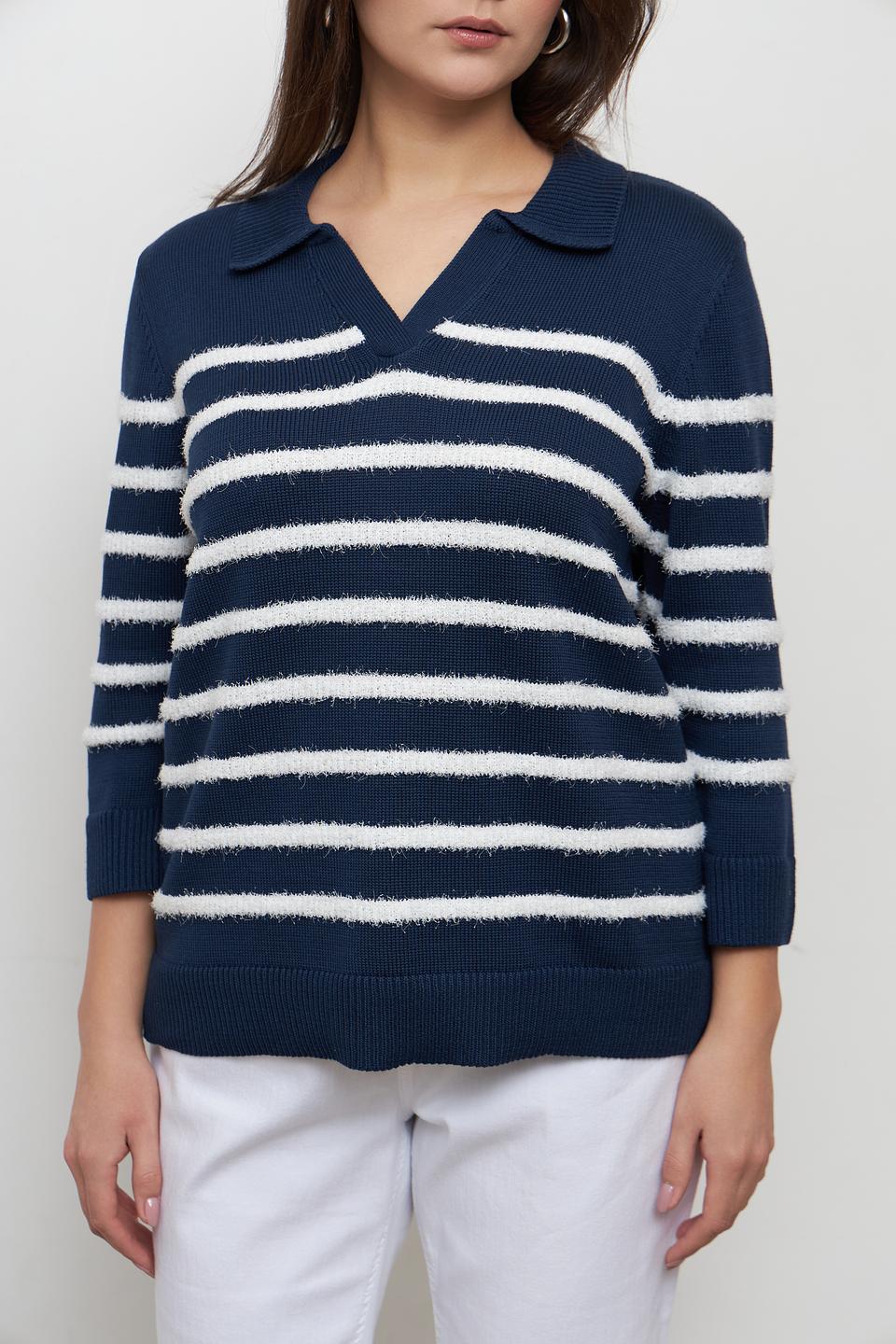 Пуловер Rabe collection в полоску