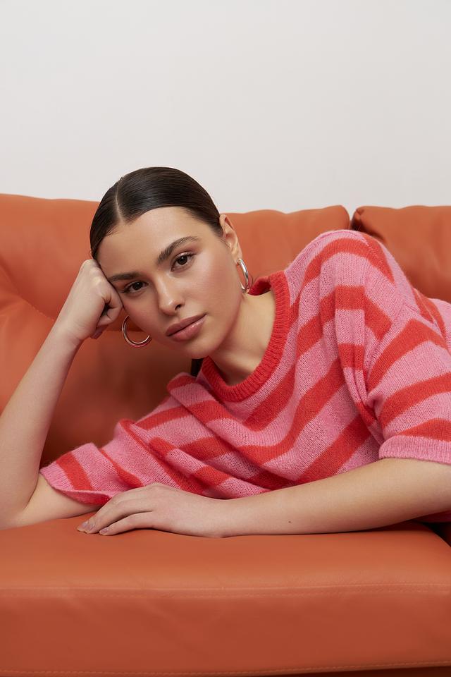 Пуловер Lecomte в полоску