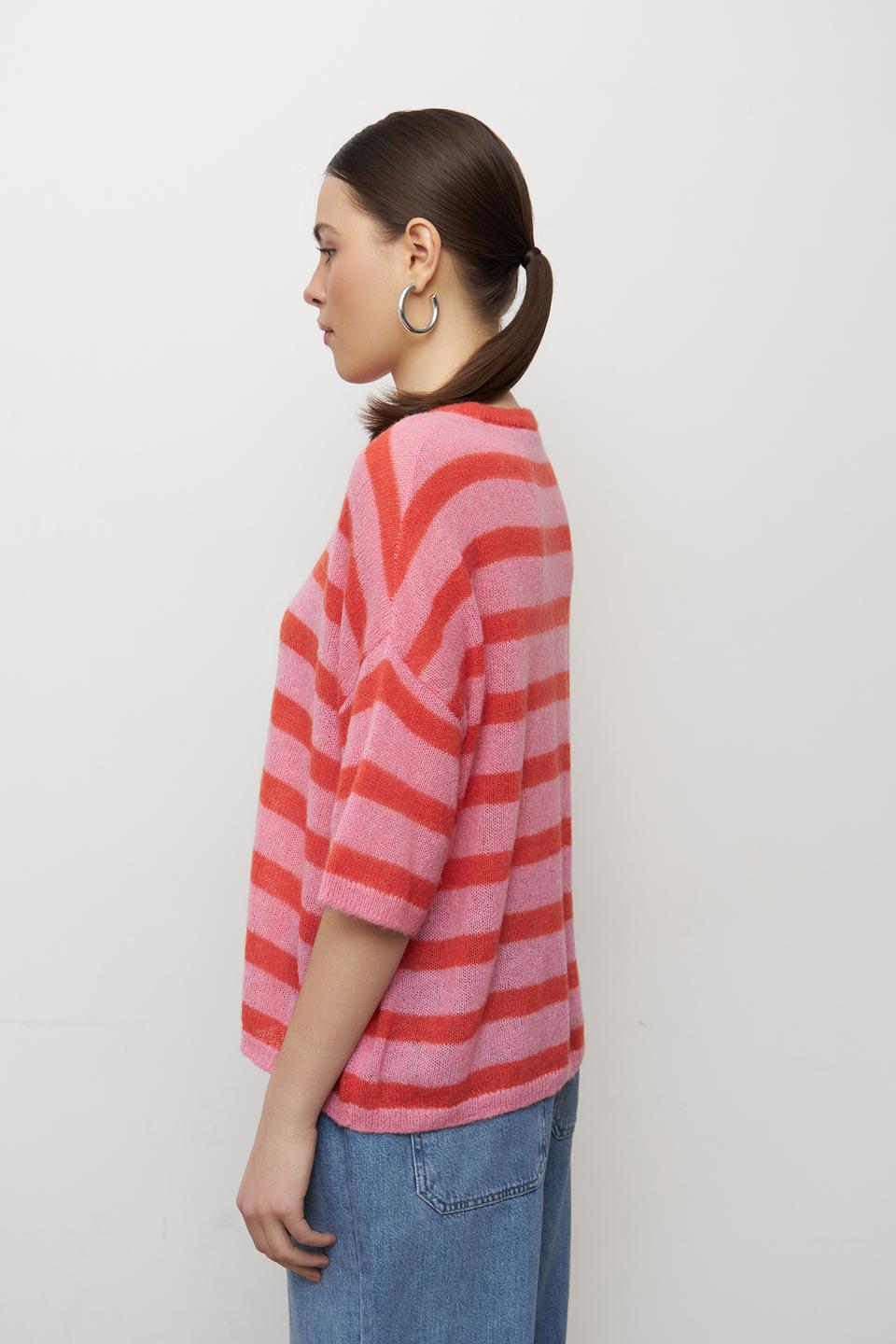 Пуловер Lecomte в полоску