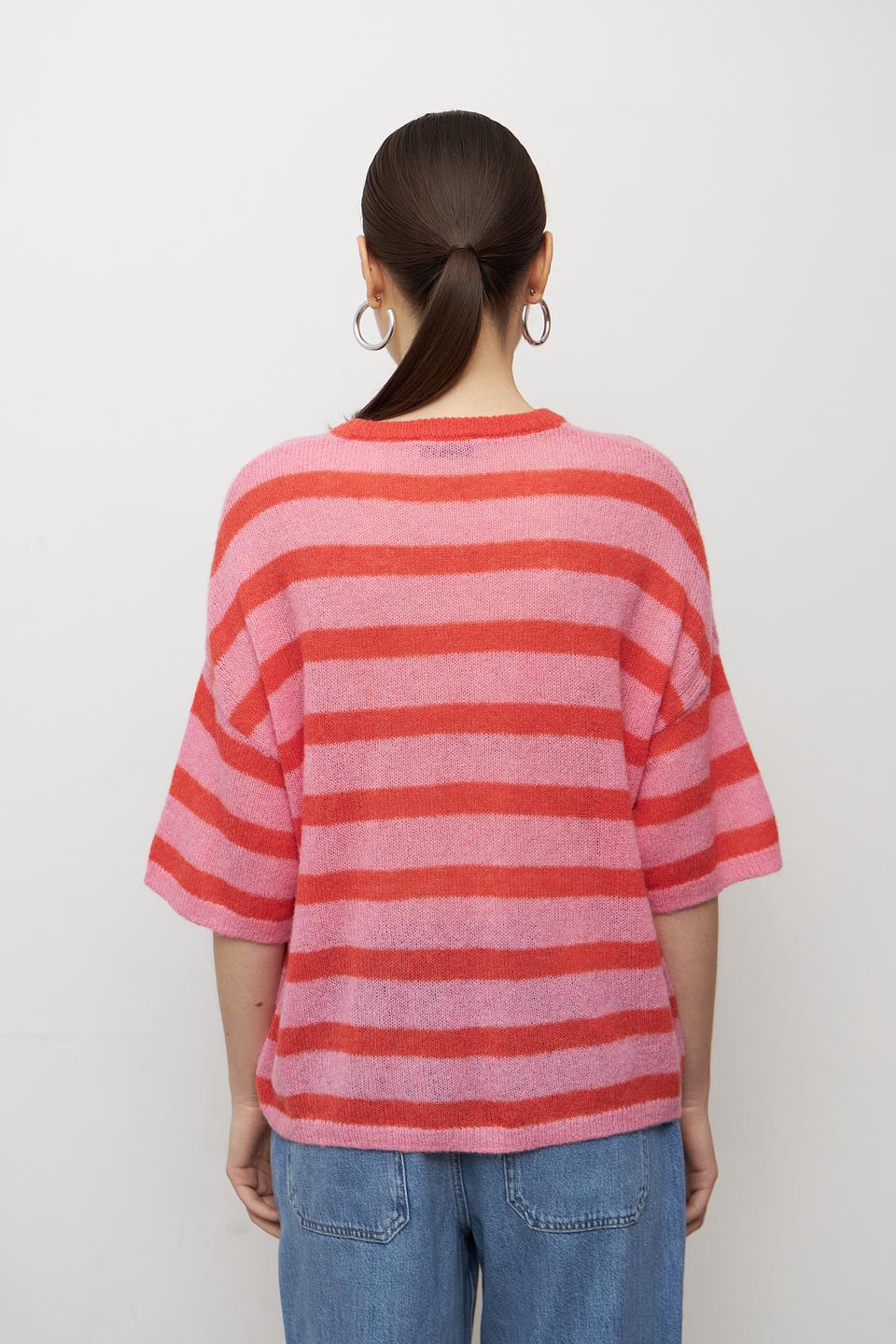 Пуловер Lecomte в полоску