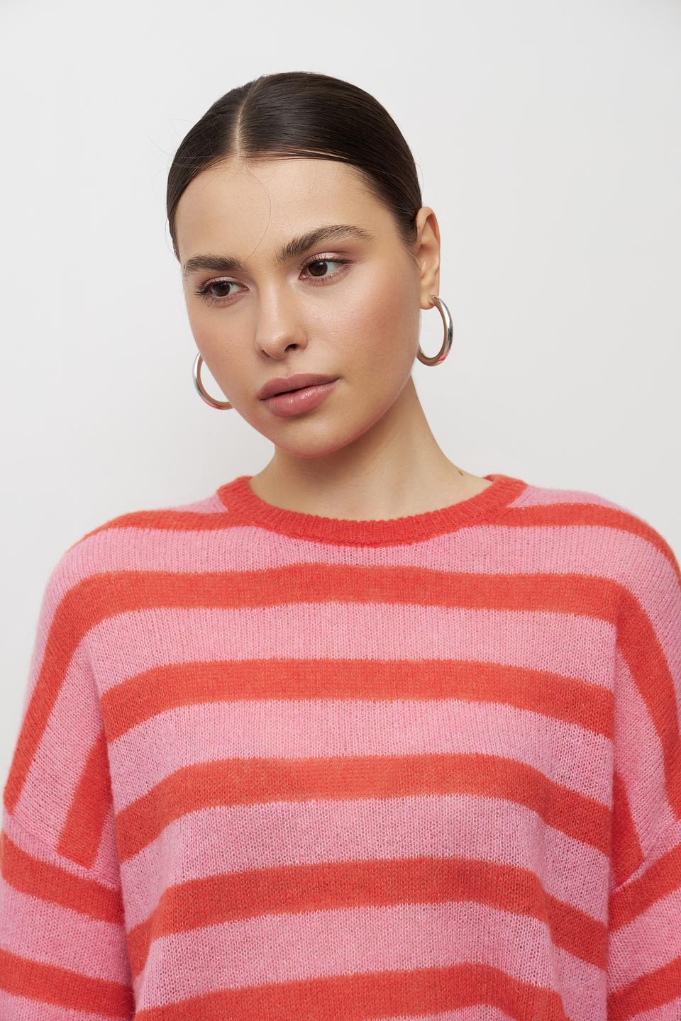 Пуловер Lecomte в полоску