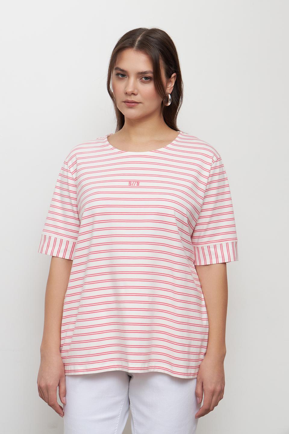 Футболка Bianca в полоску белая
