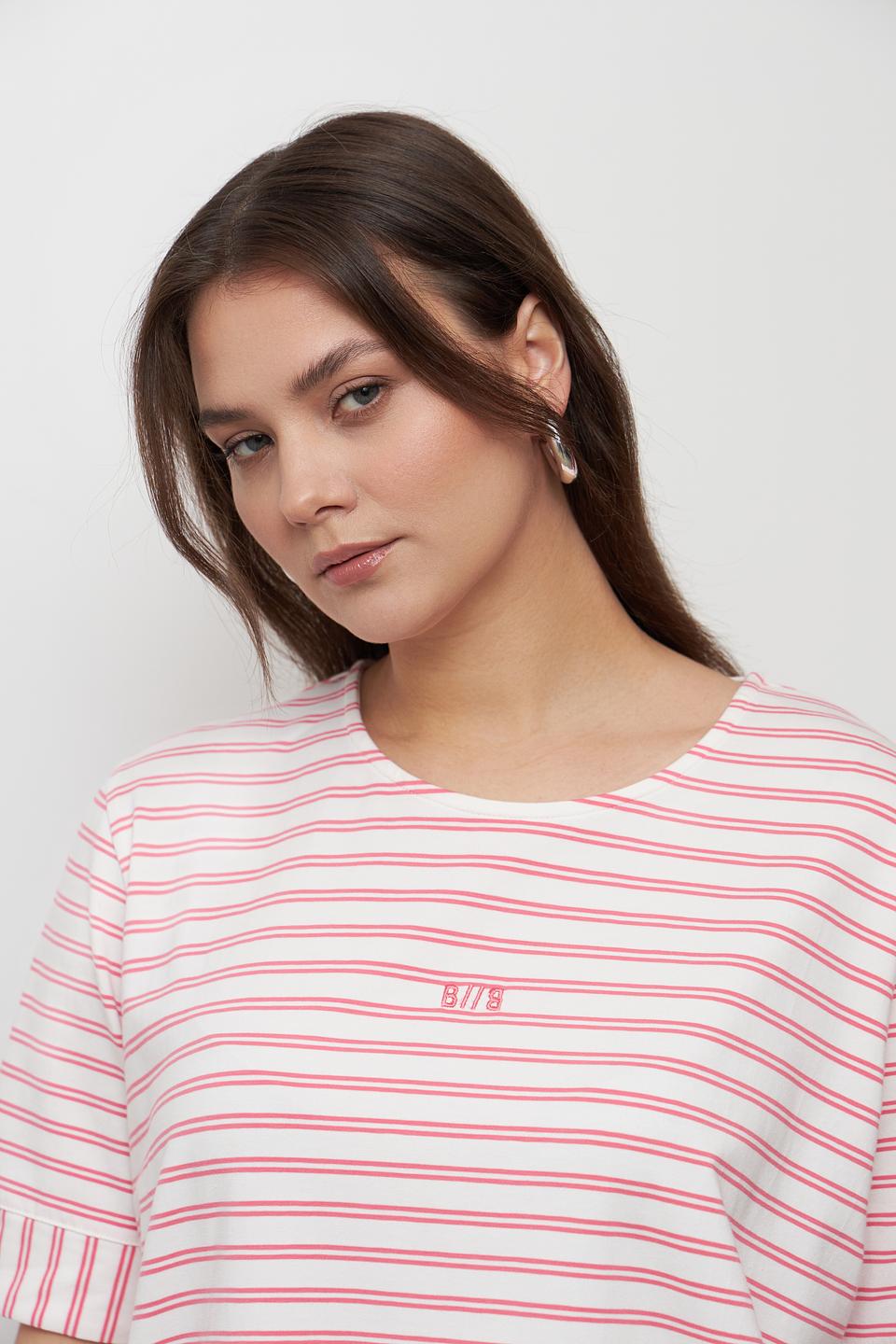 Футболка Bianca в полоску белая