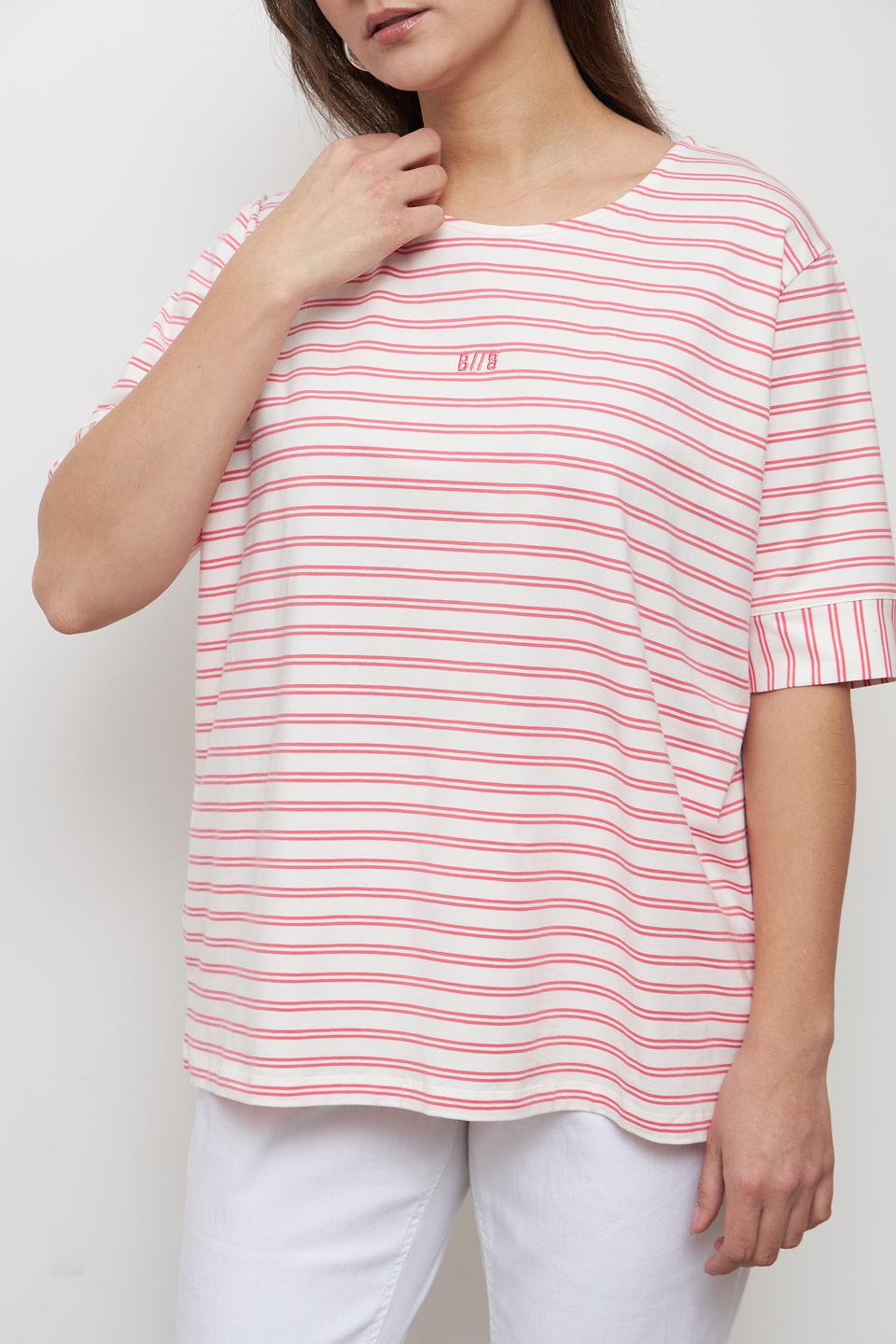 Футболка Bianca в полоску белая