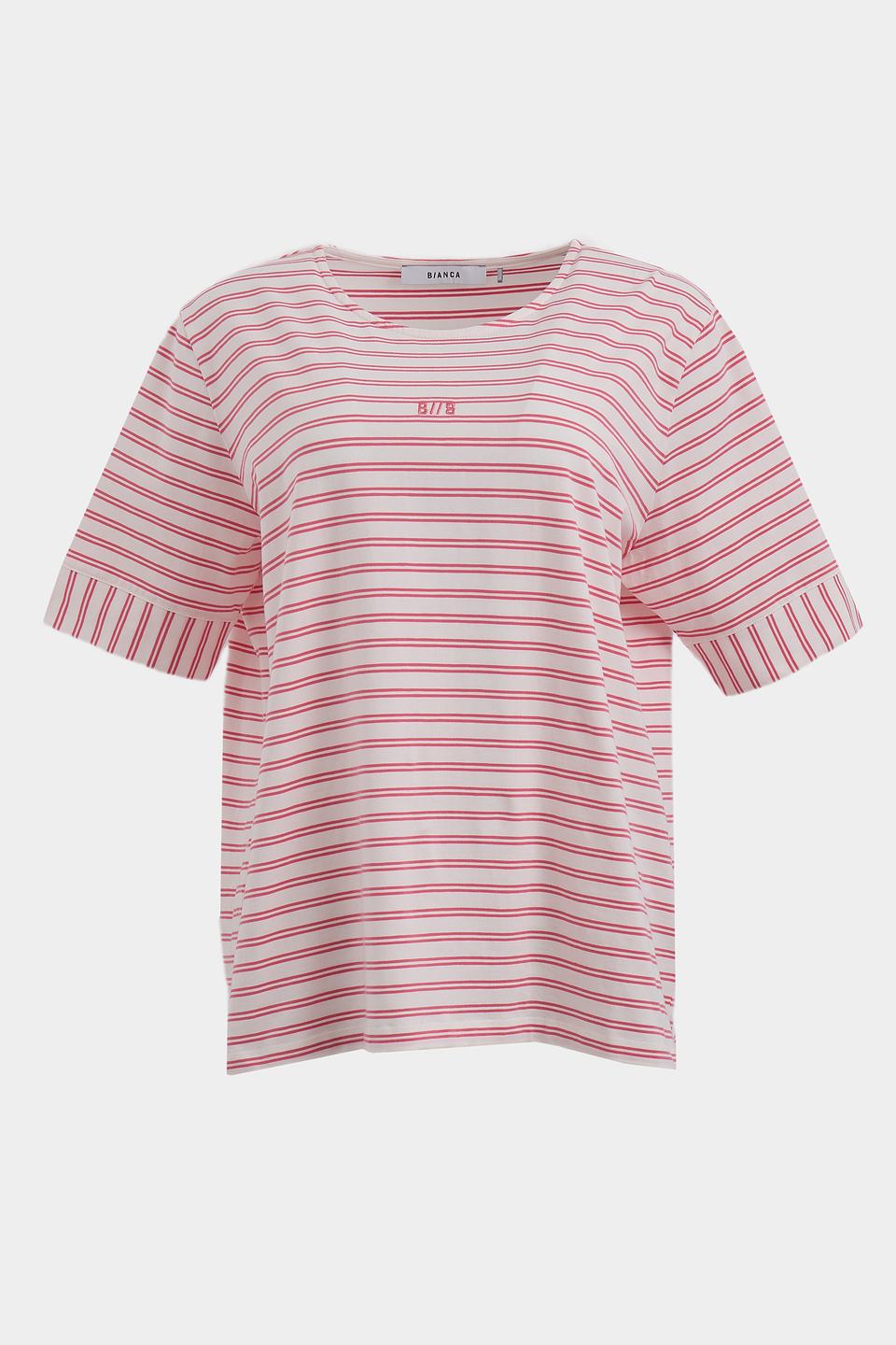 Футболка Bianca в полоску белая