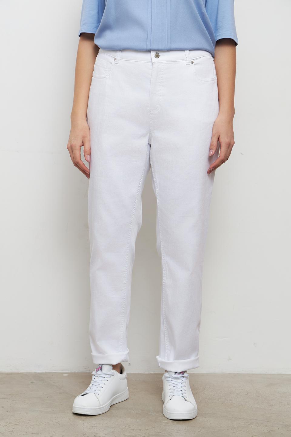 Джинсы Anna Montana белые mom fit