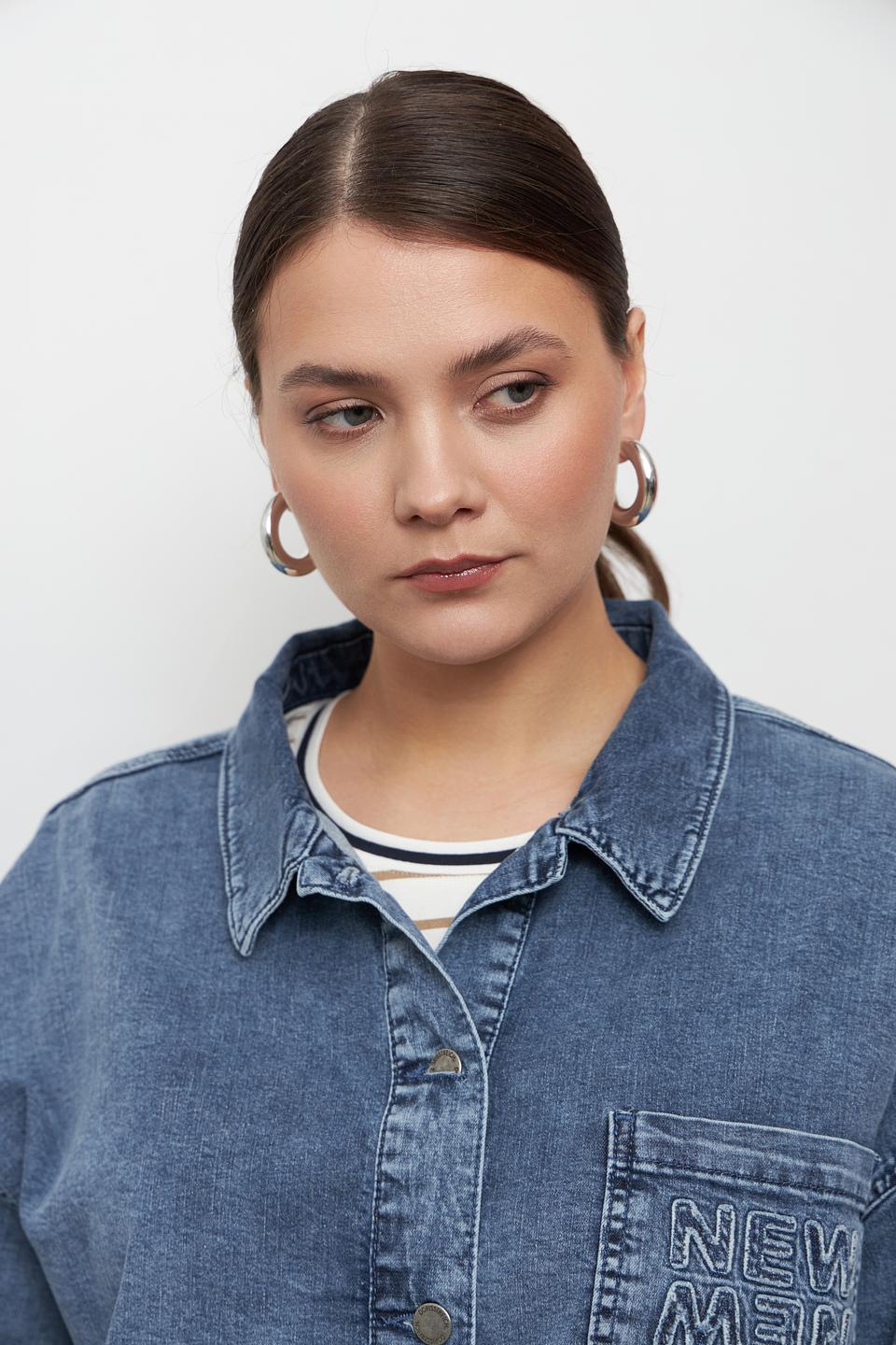 Жакет джинсовый Doris Streich голубой