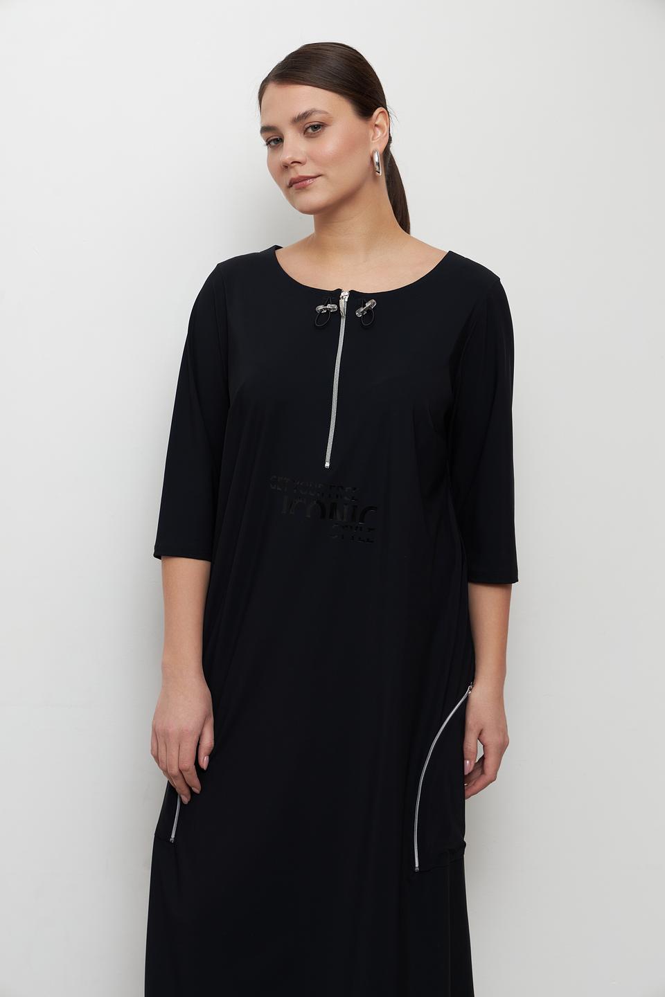 Платье Doris Streich чёрное с молнией