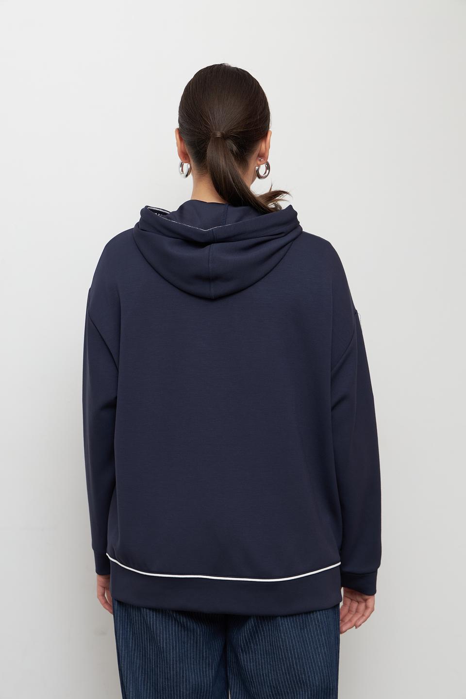 Жакет Lebek с молнией темно-синий