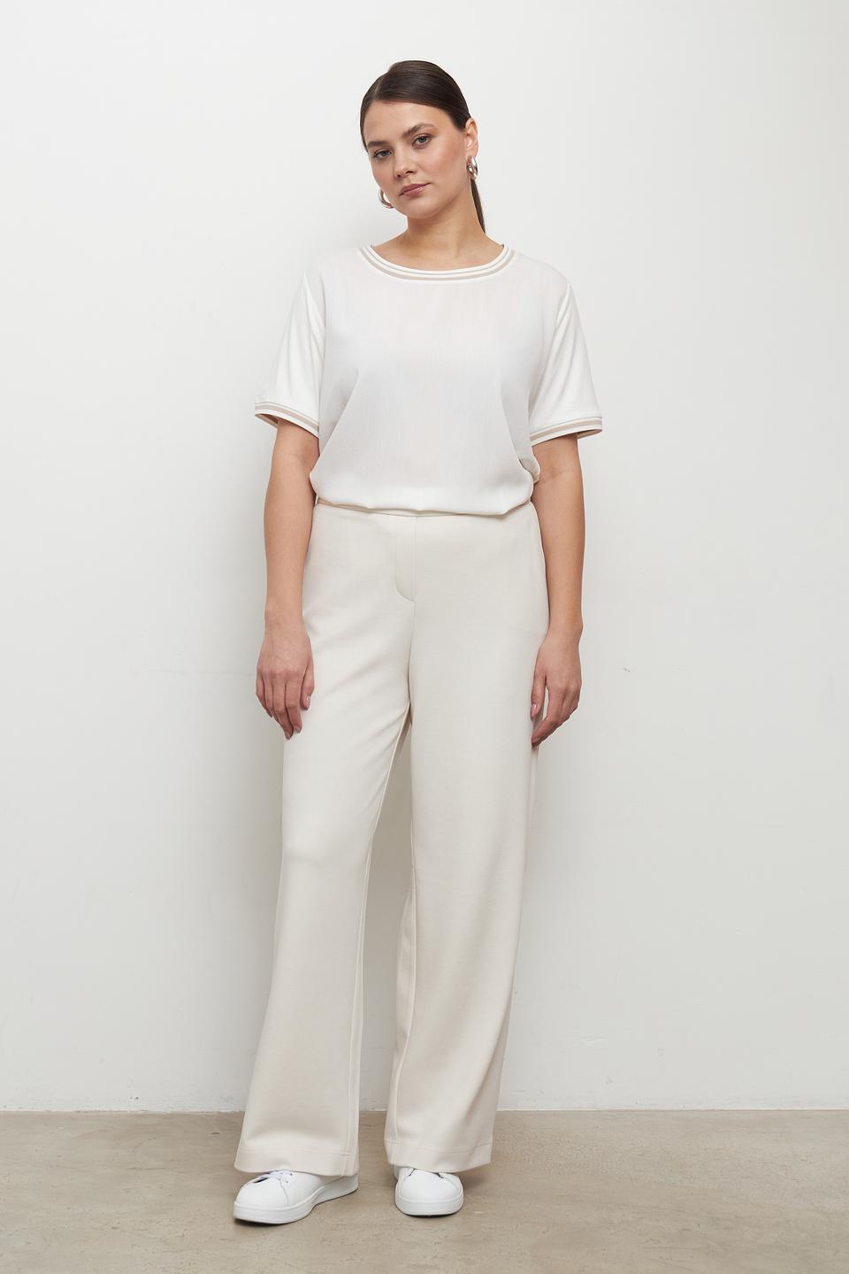 Брюки палаццо Rabe collection бежевые