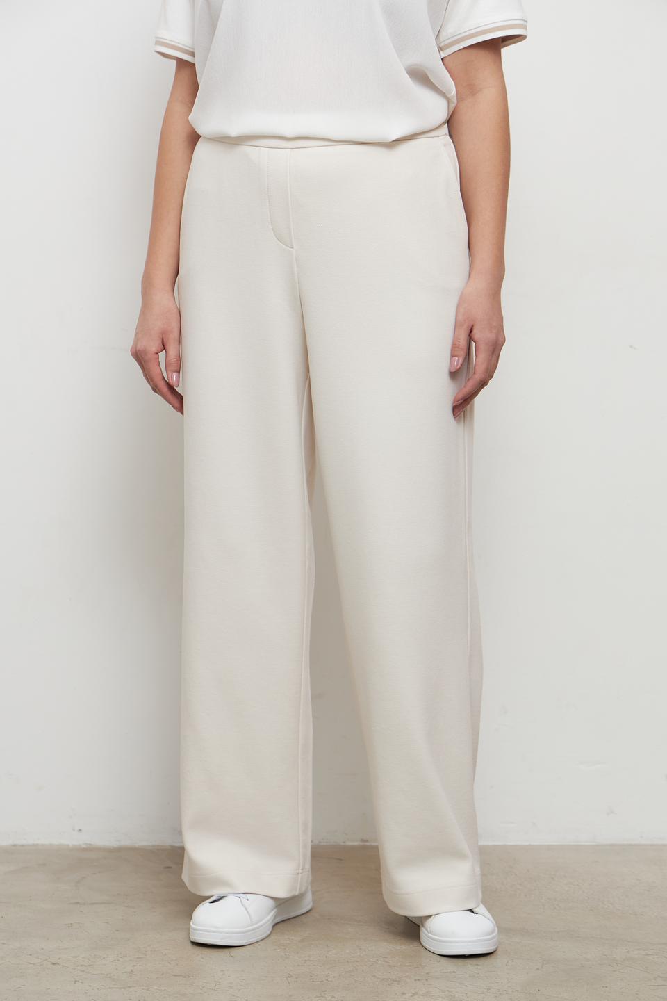 Брюки палаццо Rabe collection бежевые