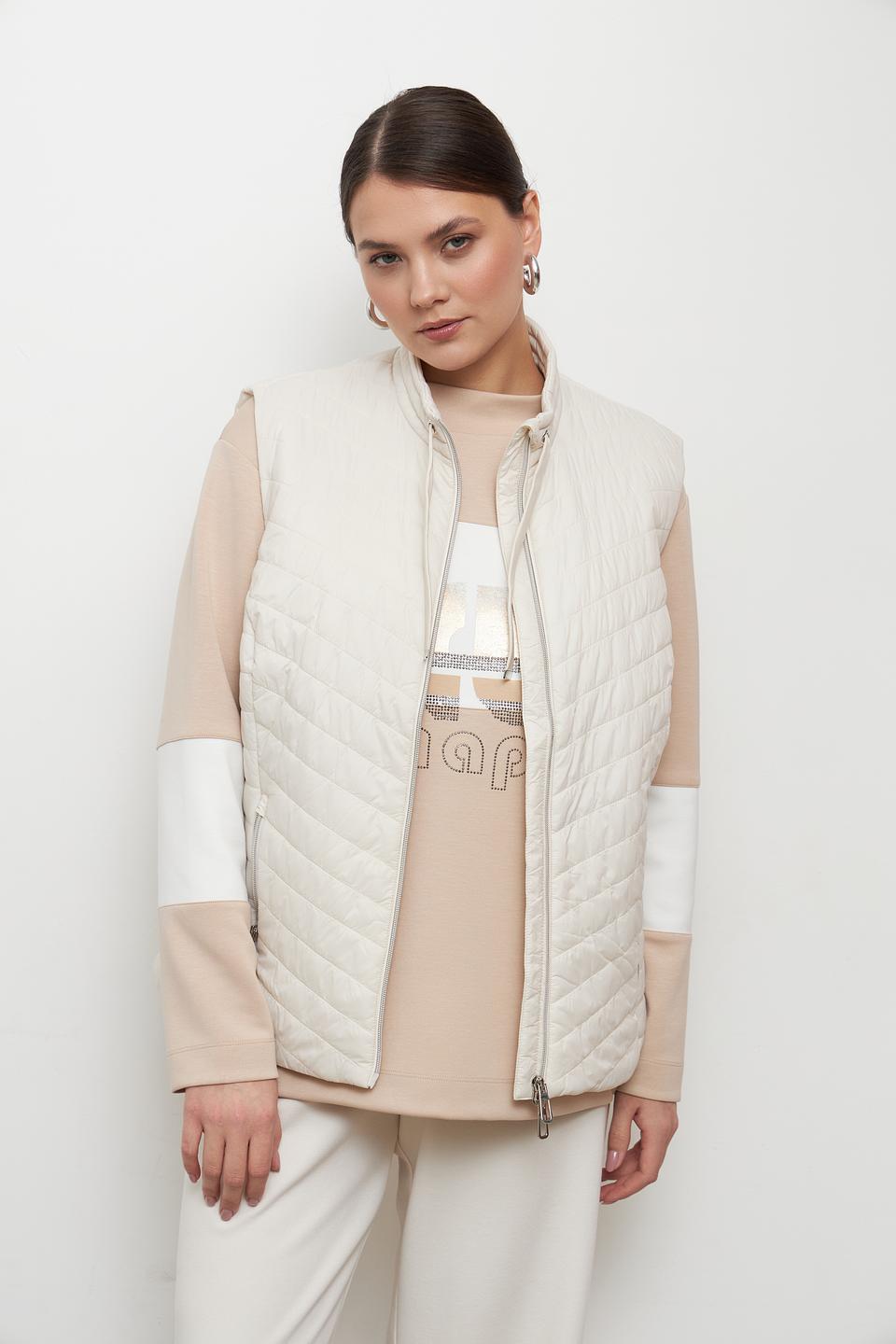 Жилет стеганый Rabe collection бежевый