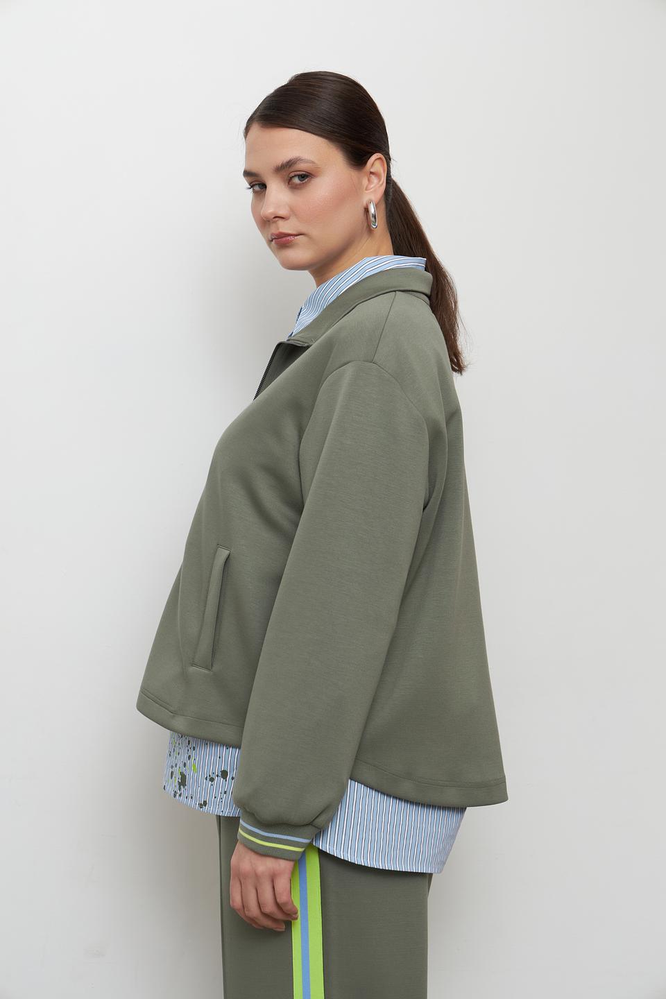 Жакет Lecomte оливковый