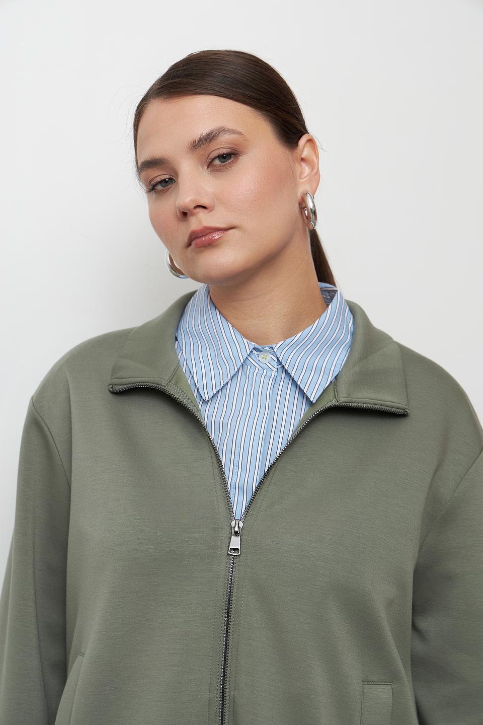 Жакет Lecomte оливковый