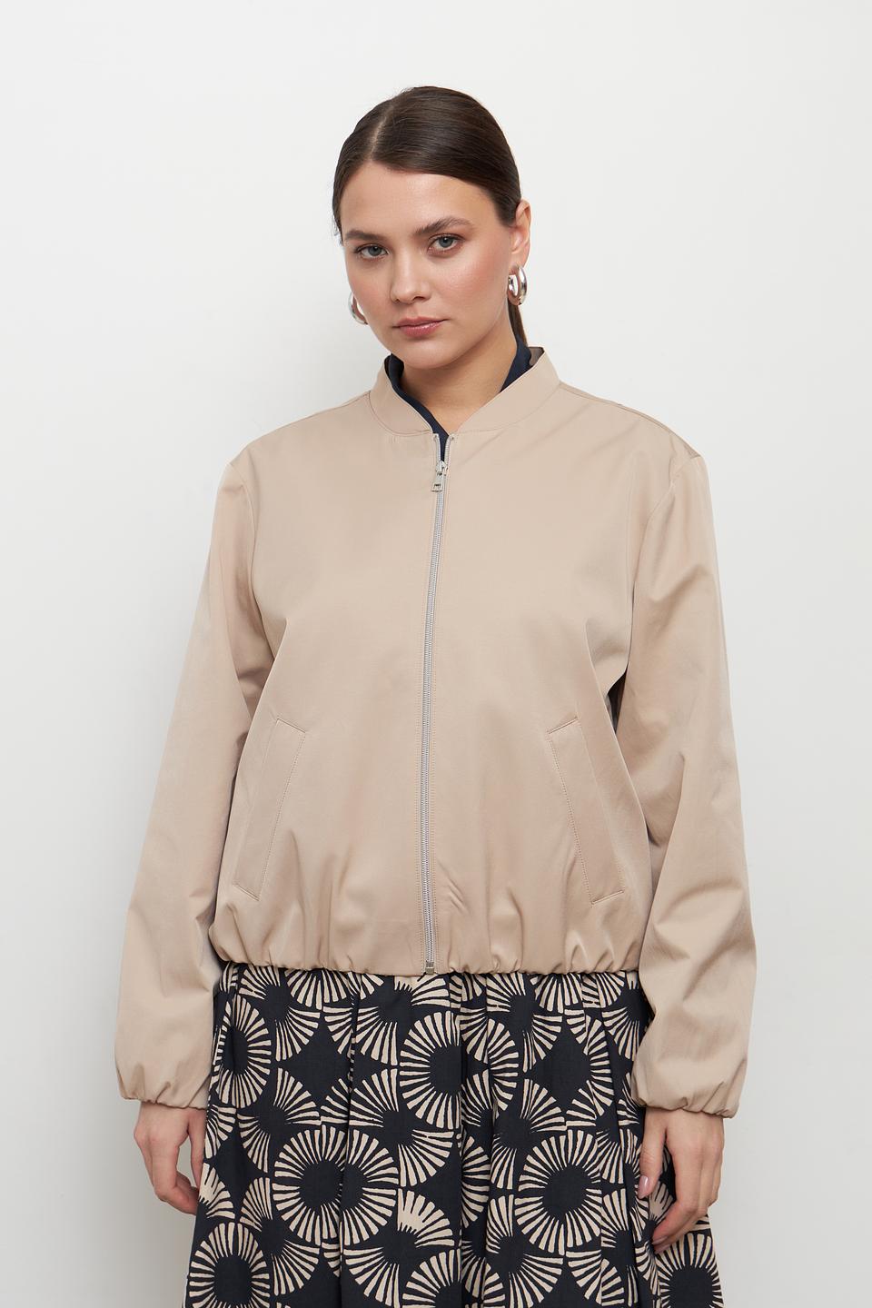 Куртка-бомбер MORE and MORE бежевая