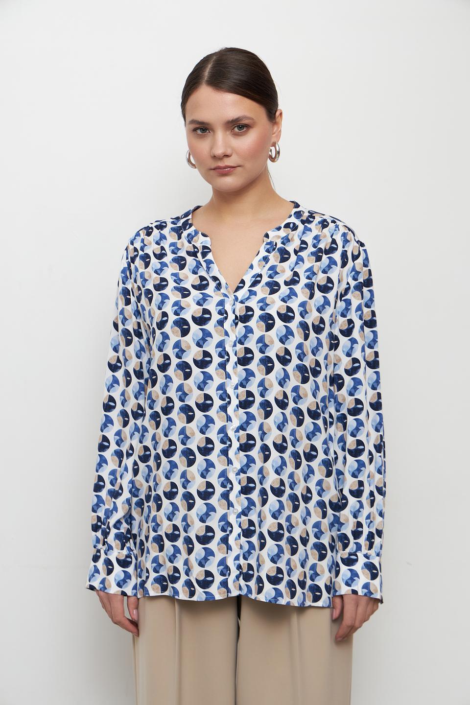 Блуза Olsen с геометрическим принтом