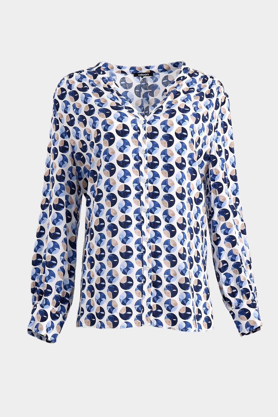 Блуза Olsen с геометрическим принтом