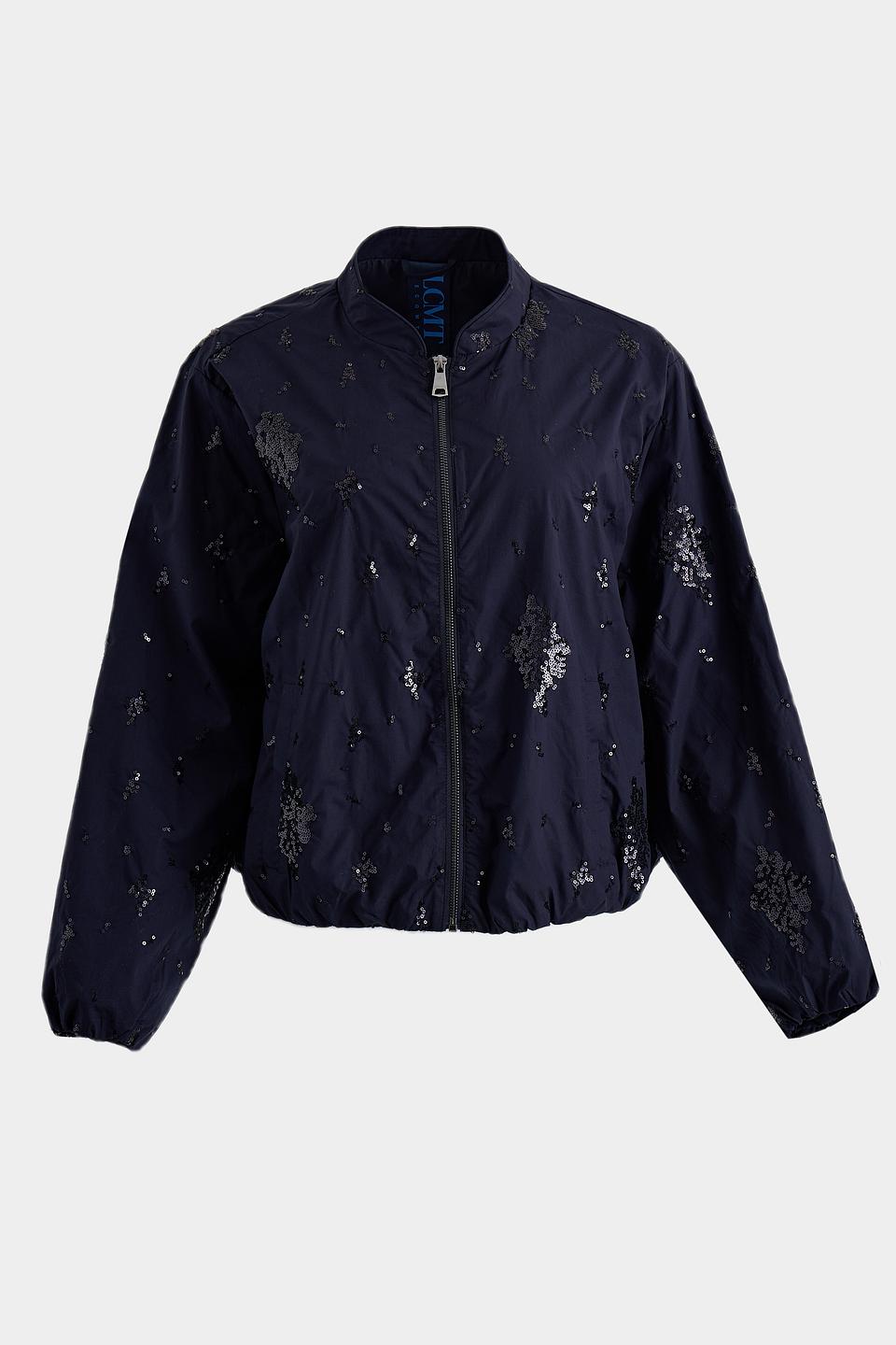Жакет Lecomte с пайетками тёмно-синий