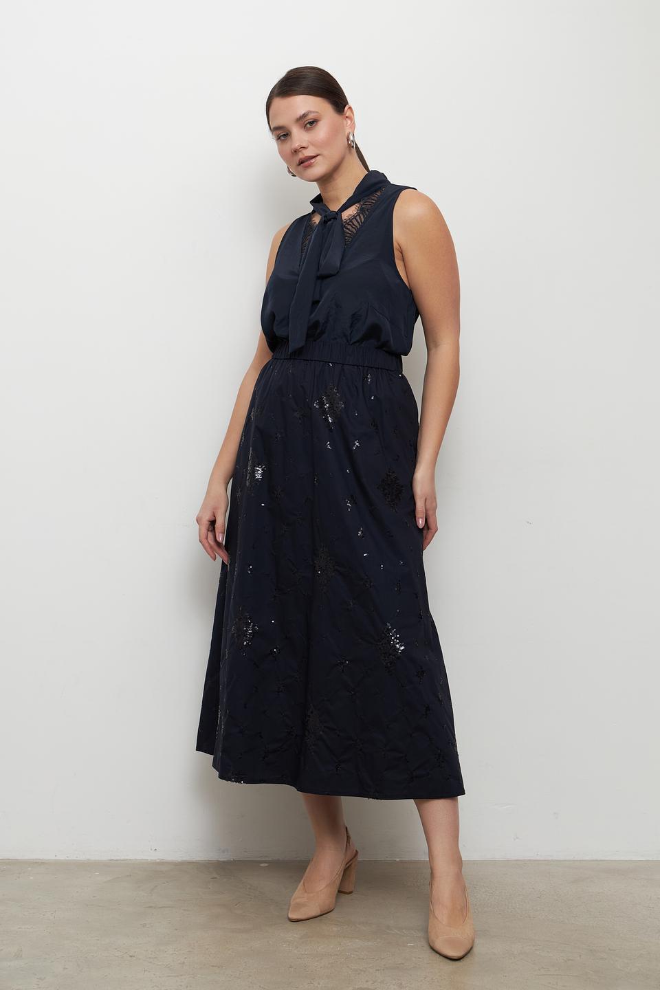 Юбка Lecomte с вышивкой