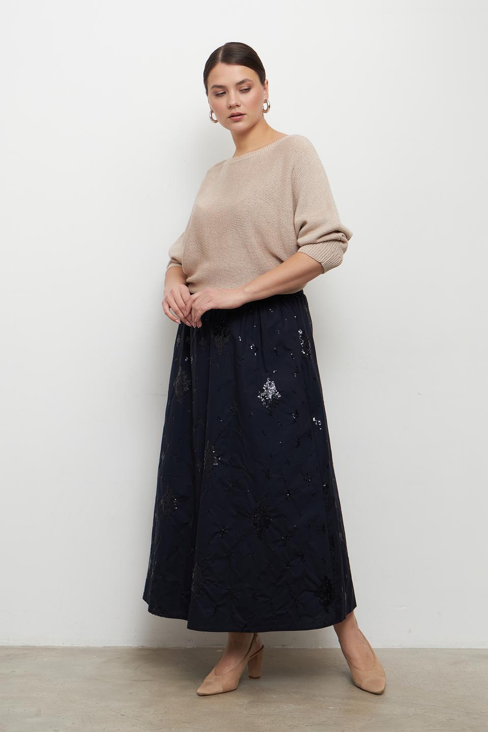 Юбка Lecomte с вышивкой