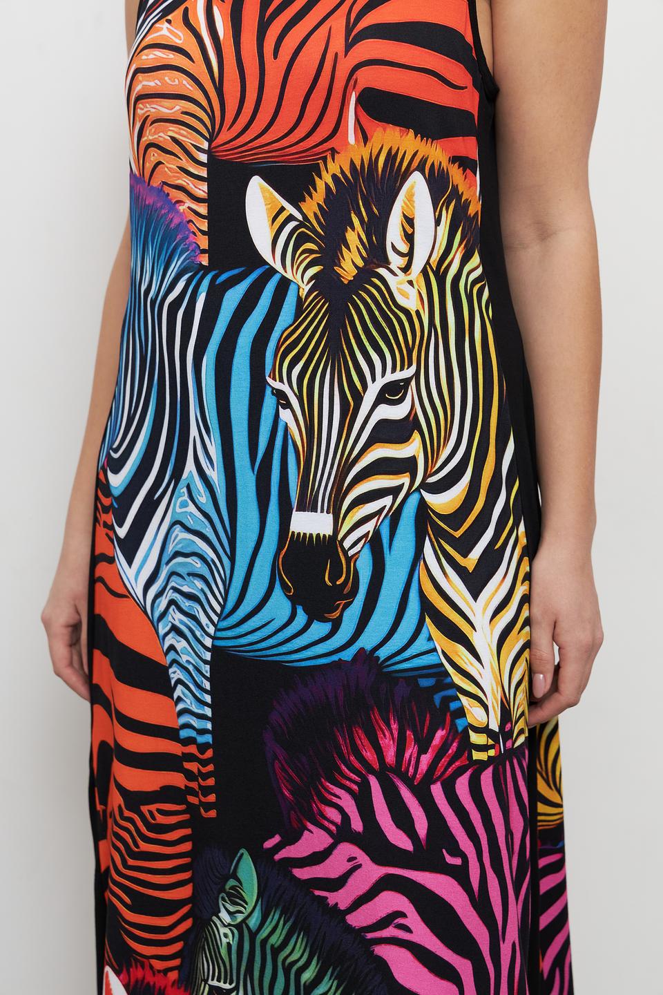 Платье Doris Streich принт зебра