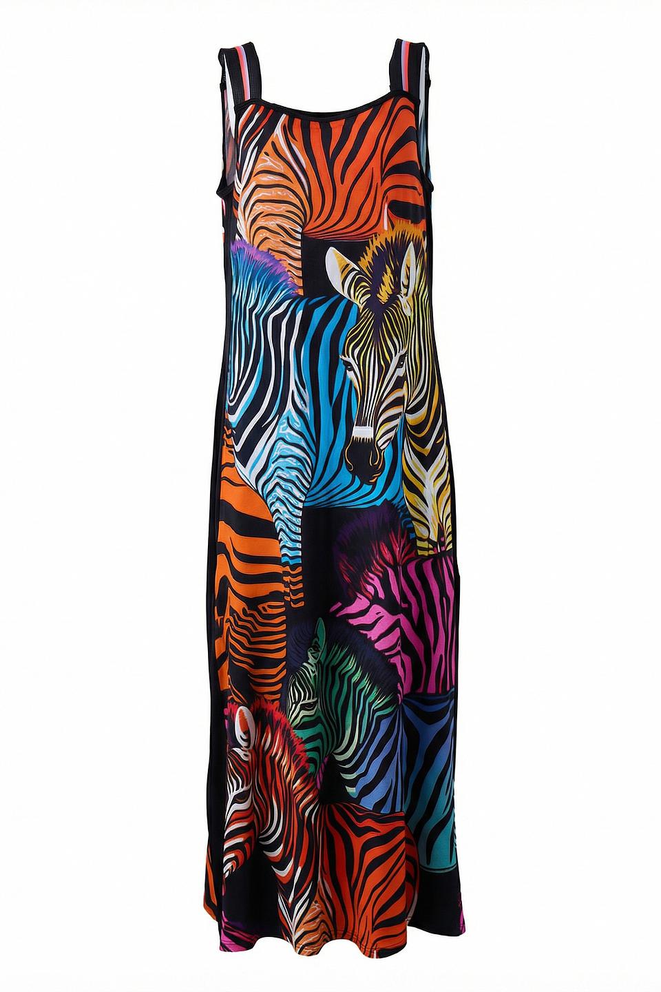 Платье Doris Streich принт зебра