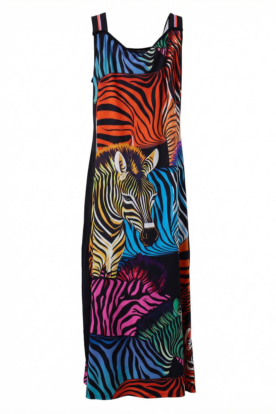 Платье Doris Streich принт зебра