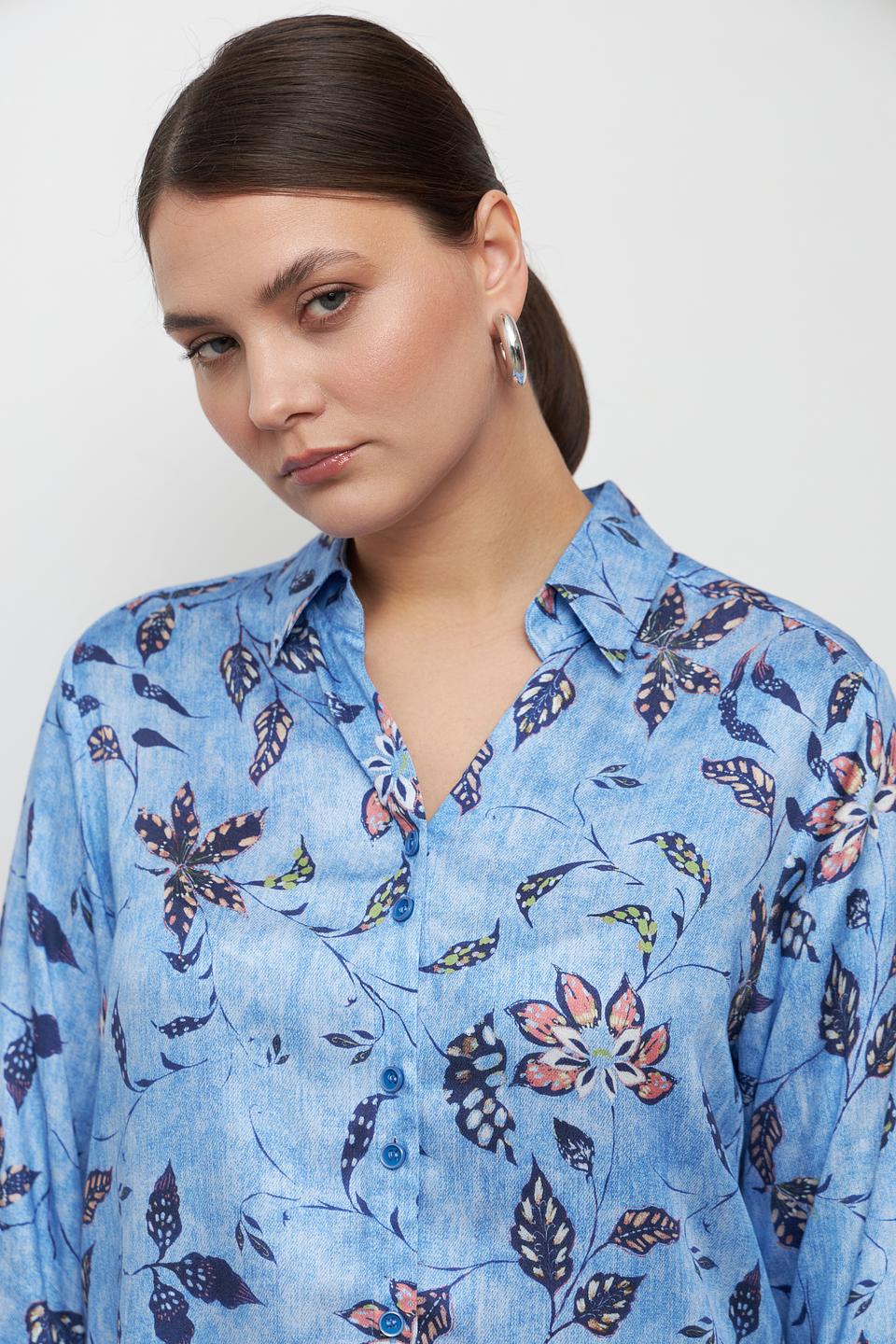 Блуза Bianca с цветочным принтом