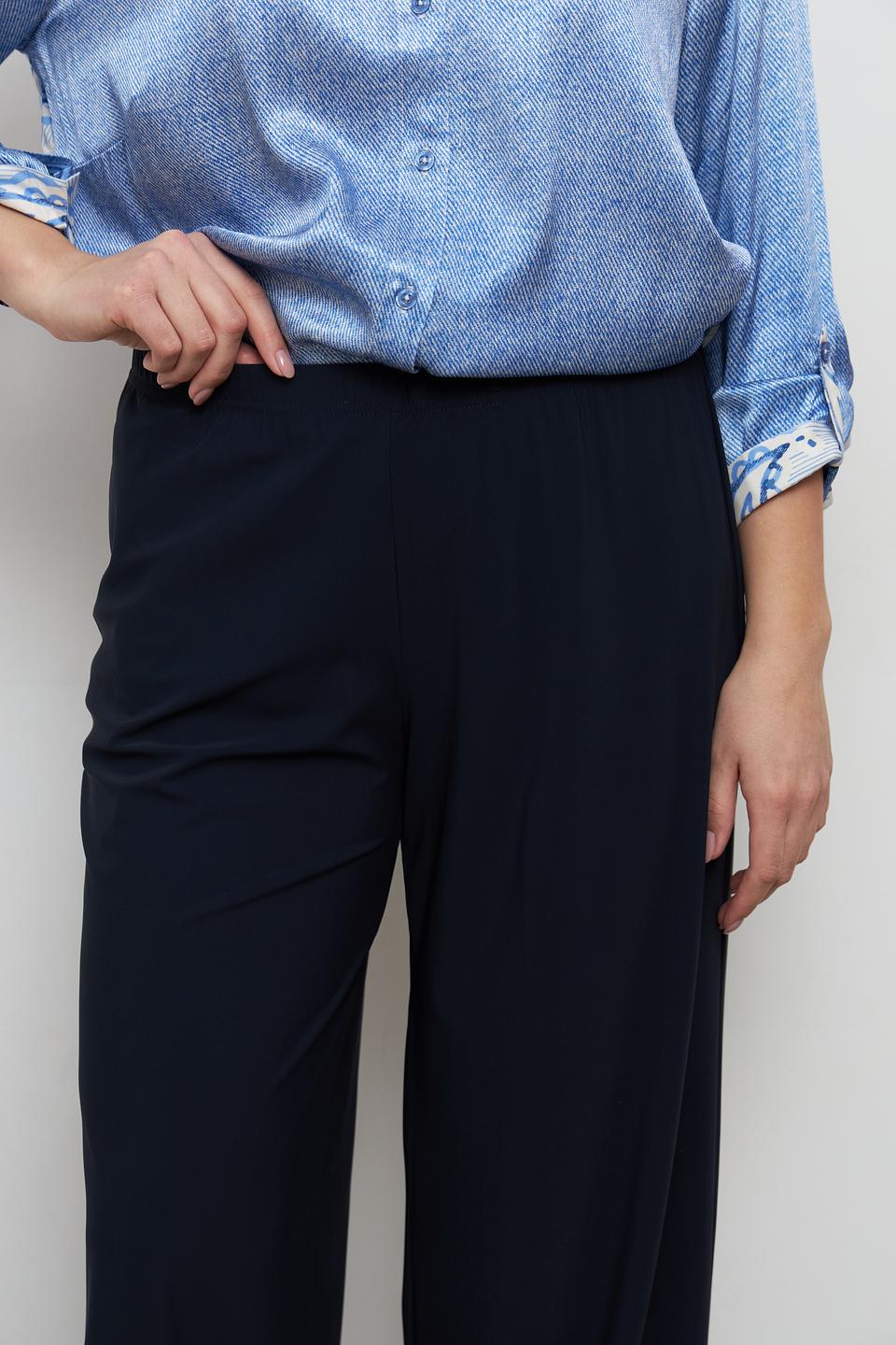 Брюки палаццо Doris Streich темно-синие