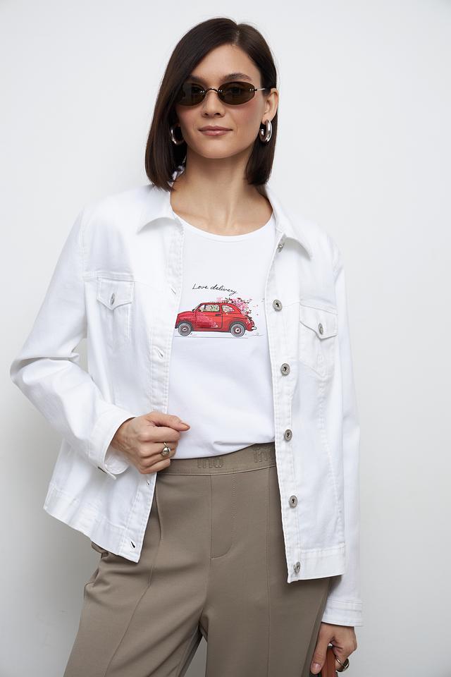 Футболка MORE and MORE с принтом