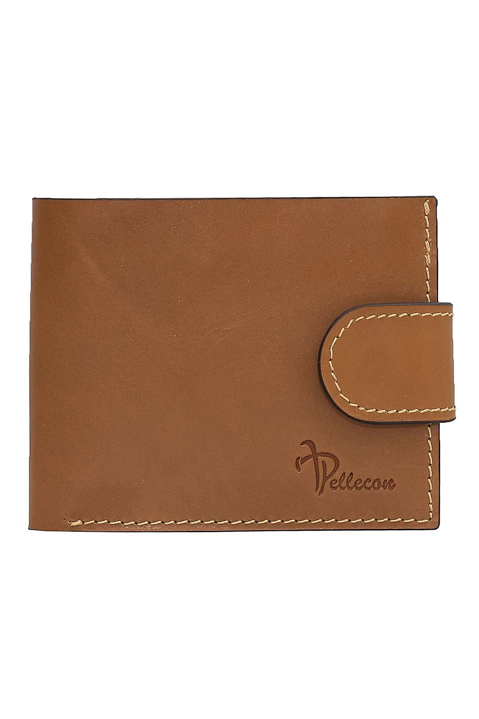Кошелек Pellecon кожа светло-коричневый