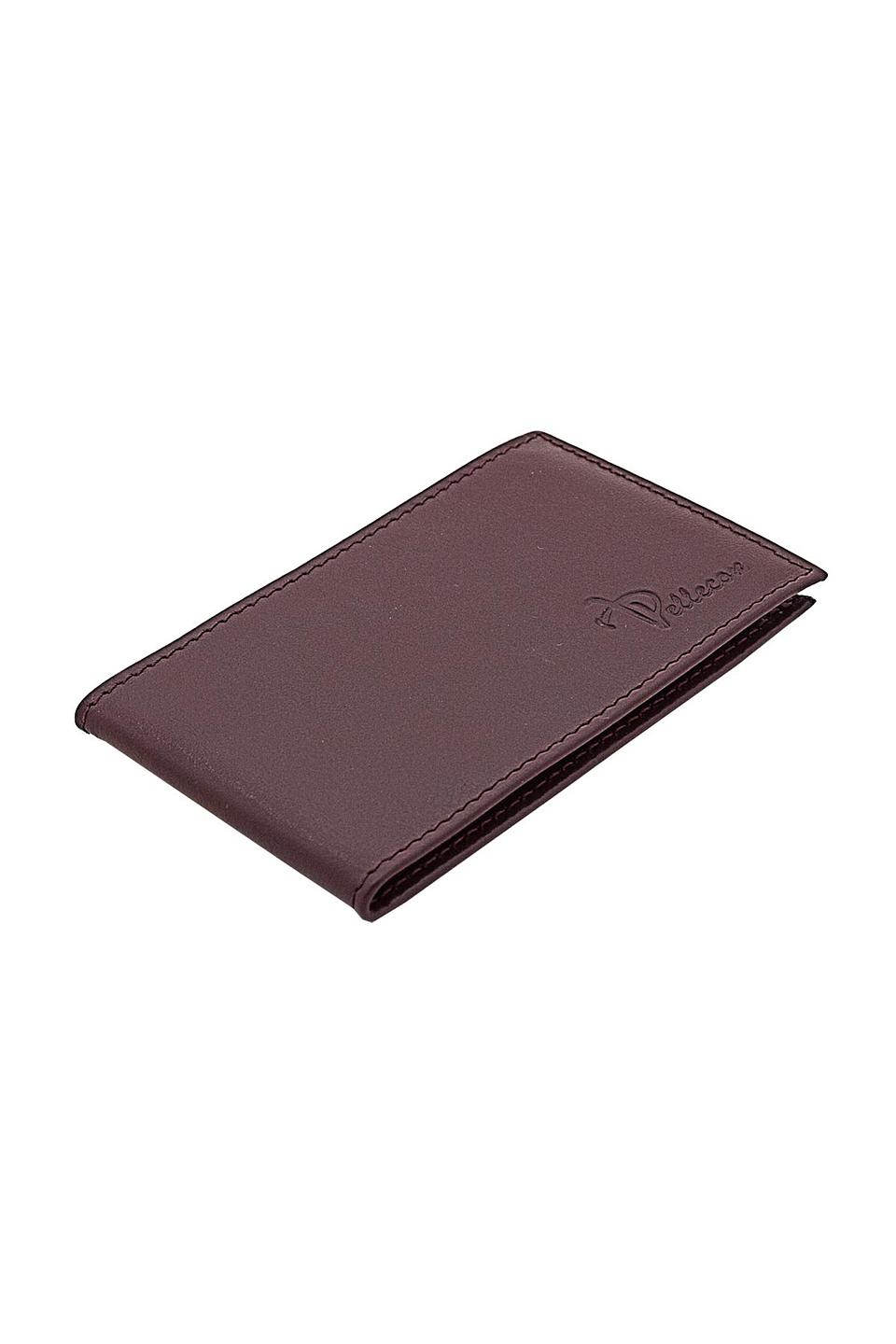 Кошелек Pellecon кожаный бордовый