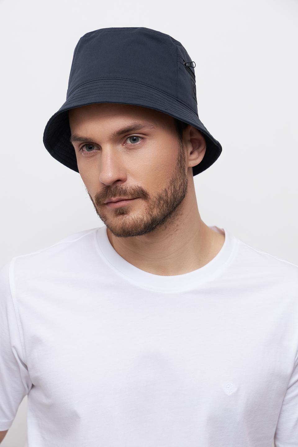 Баклажановая бакета Lerros с карманом