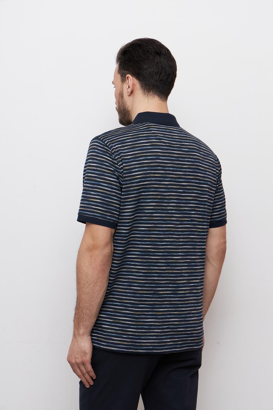 Поло Casa Moda в полоску синий