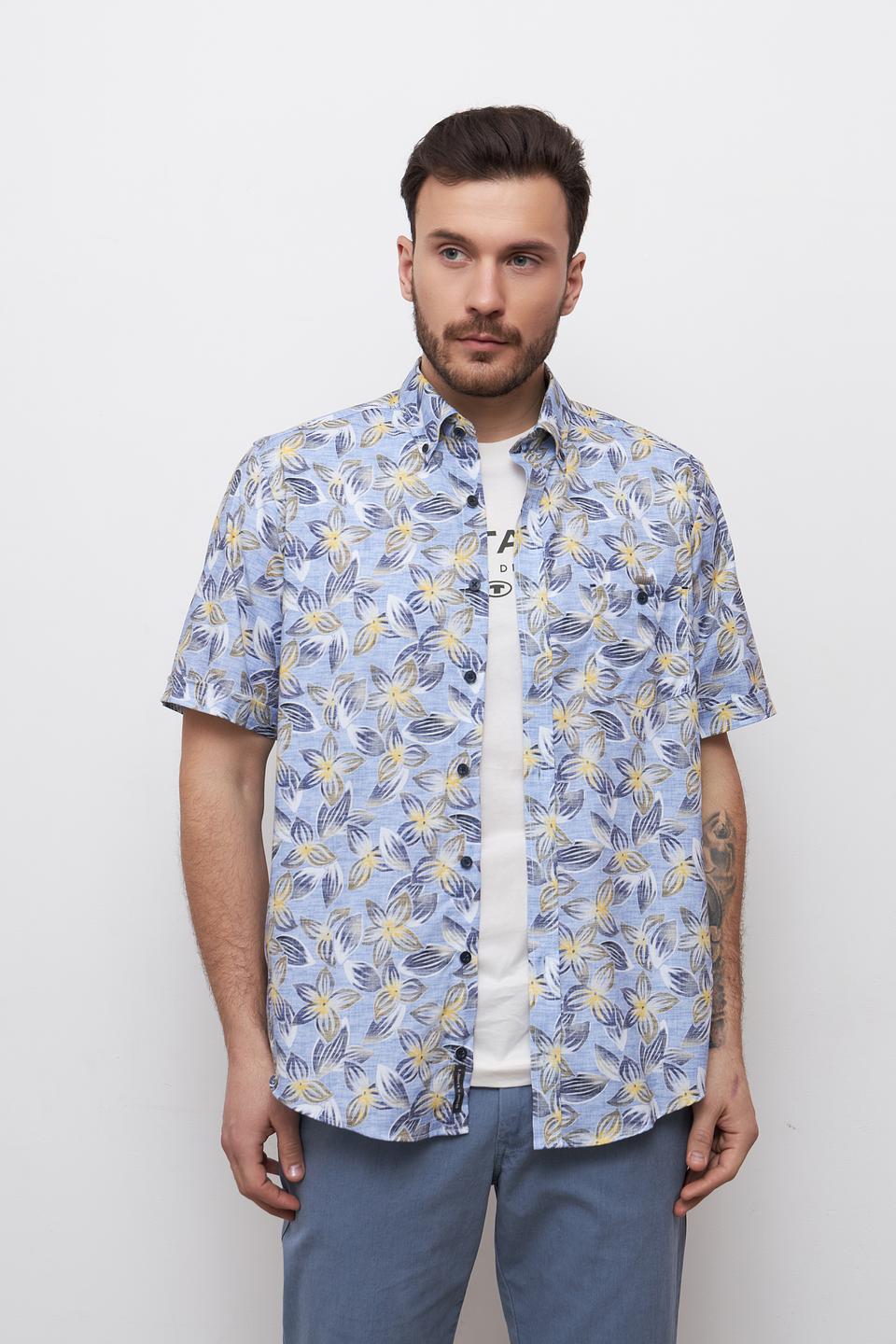 Рубашка Casa Moda с цветочным принтом