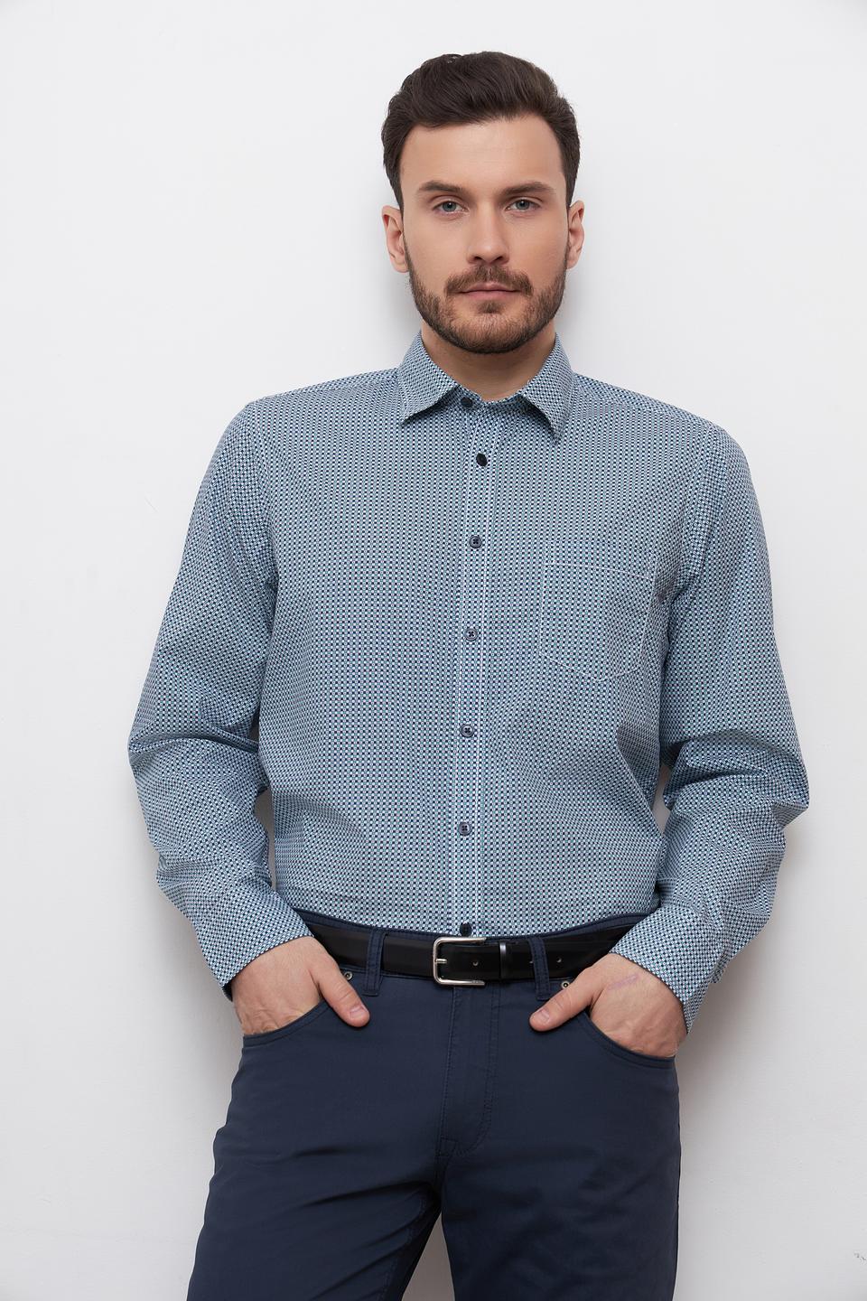 Рубашка Casa Moda в голубую клетку