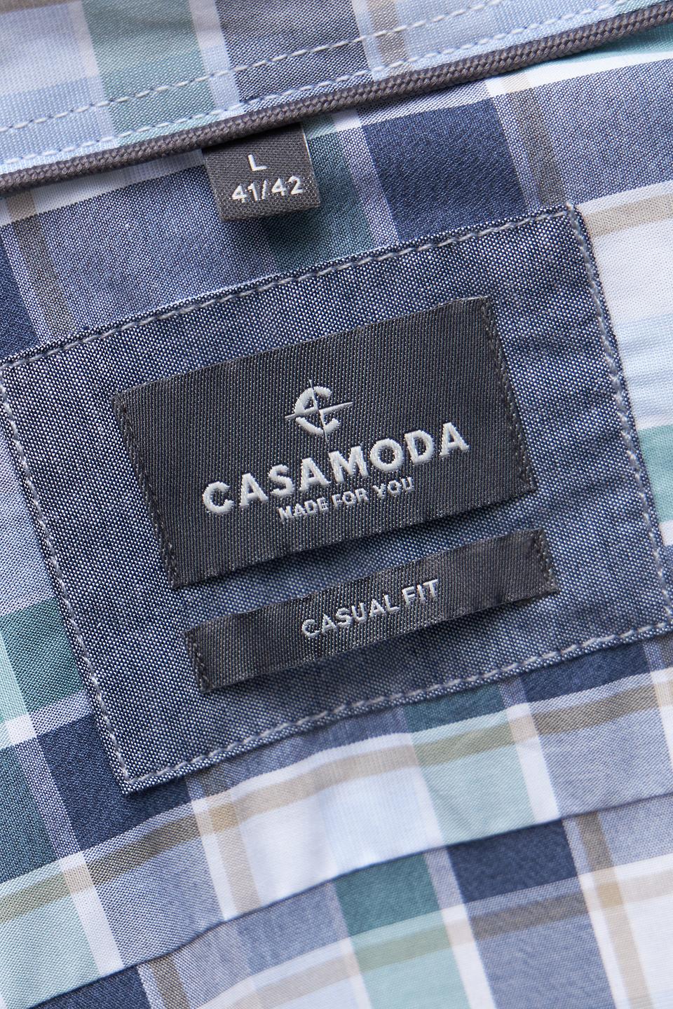 Рубашка Casa Moda в клетку голубая