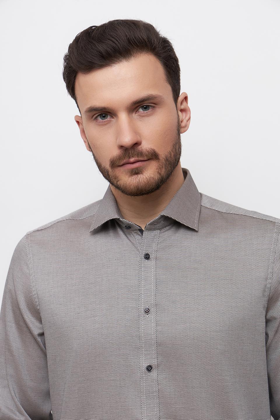 Рубашка Venti серая приталенная