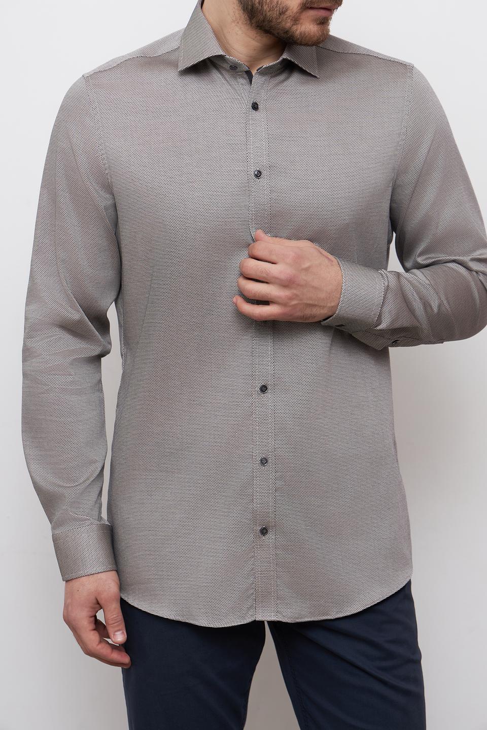 Рубашка Venti серая приталенная