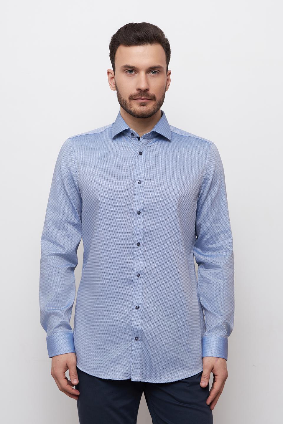 Рубашка Venti Body Fit голубая