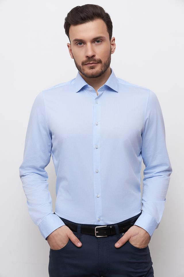 Рубашка Venti Jersey Flex голубая