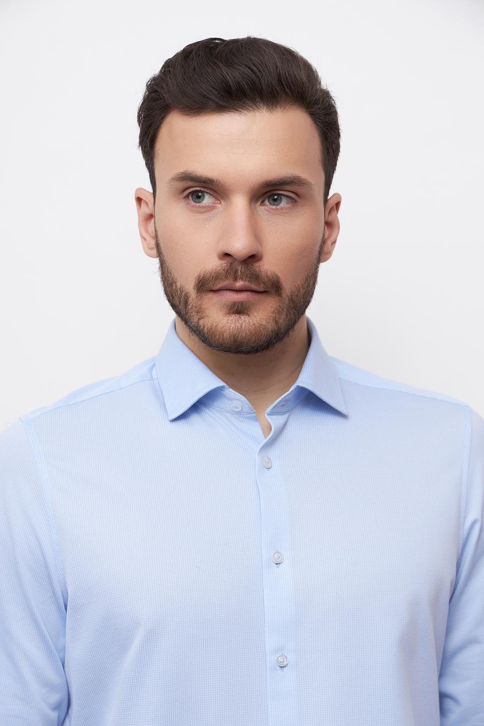 Рубашка Venti Jersey Flex голубая