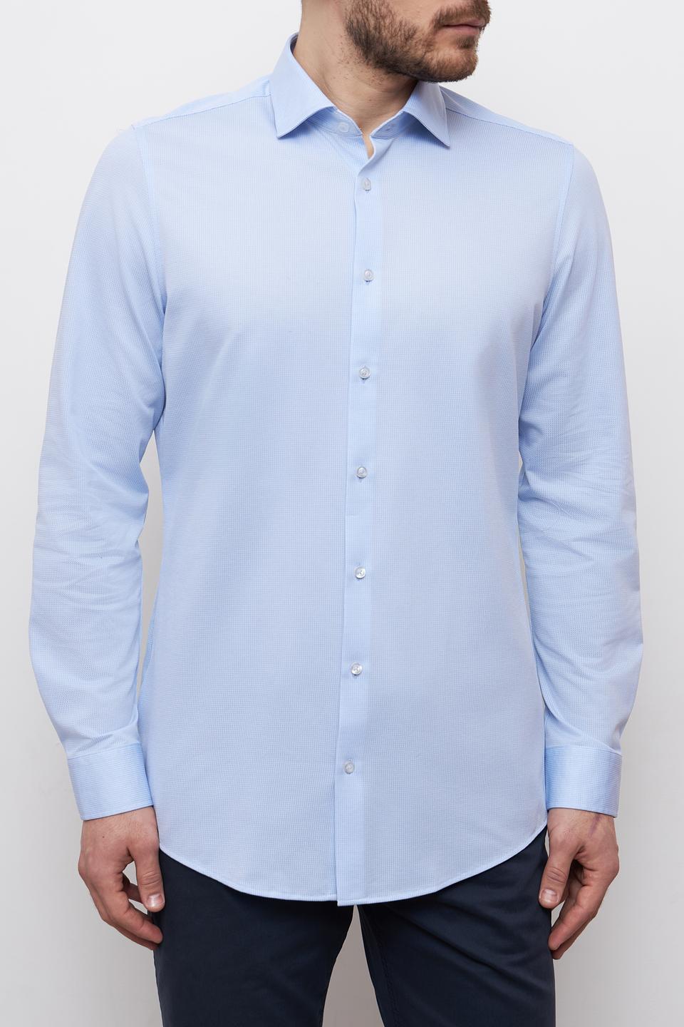 Рубашка Venti Jersey Flex голубая