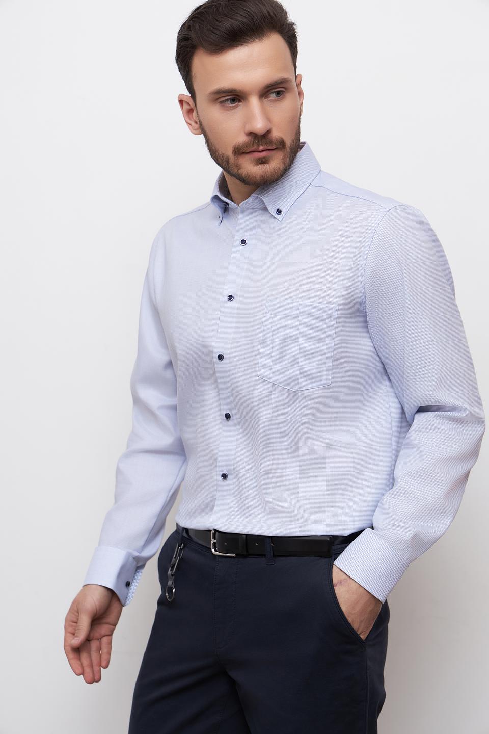 Рубашка Venti голубая приталенная