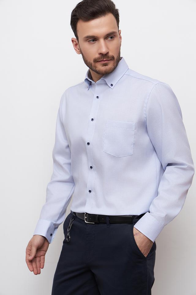 Рубашка Venti голубая приталенная