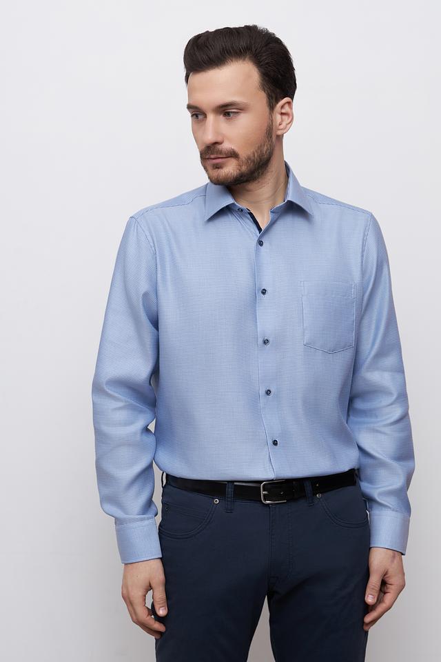 Рубашка Venti Comfort Fit голубая