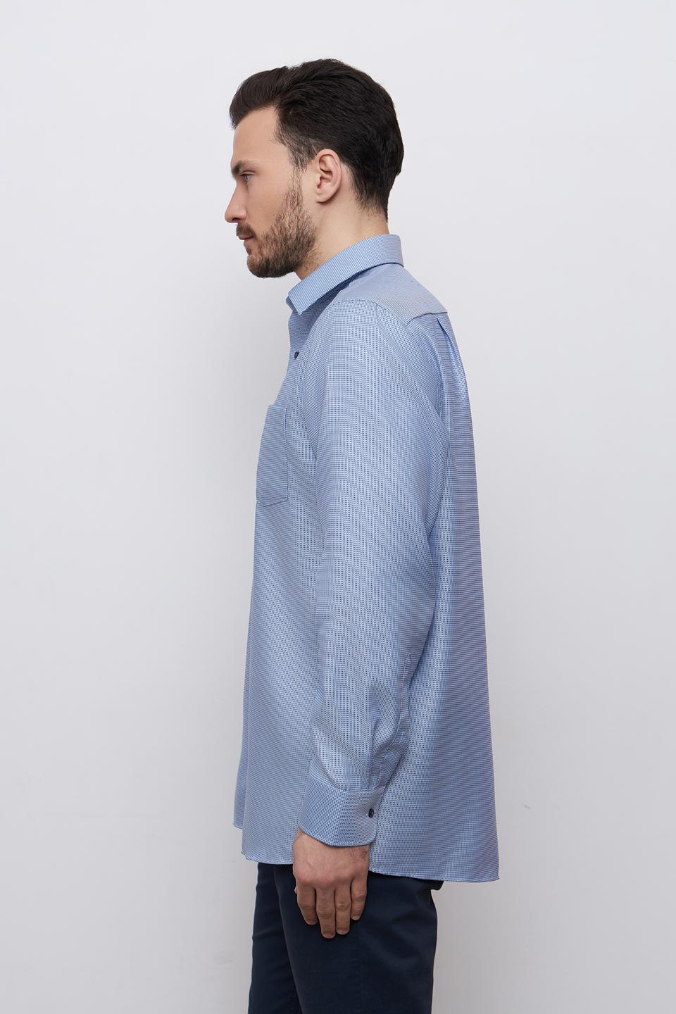 Рубашка Venti Comfort Fit голубая