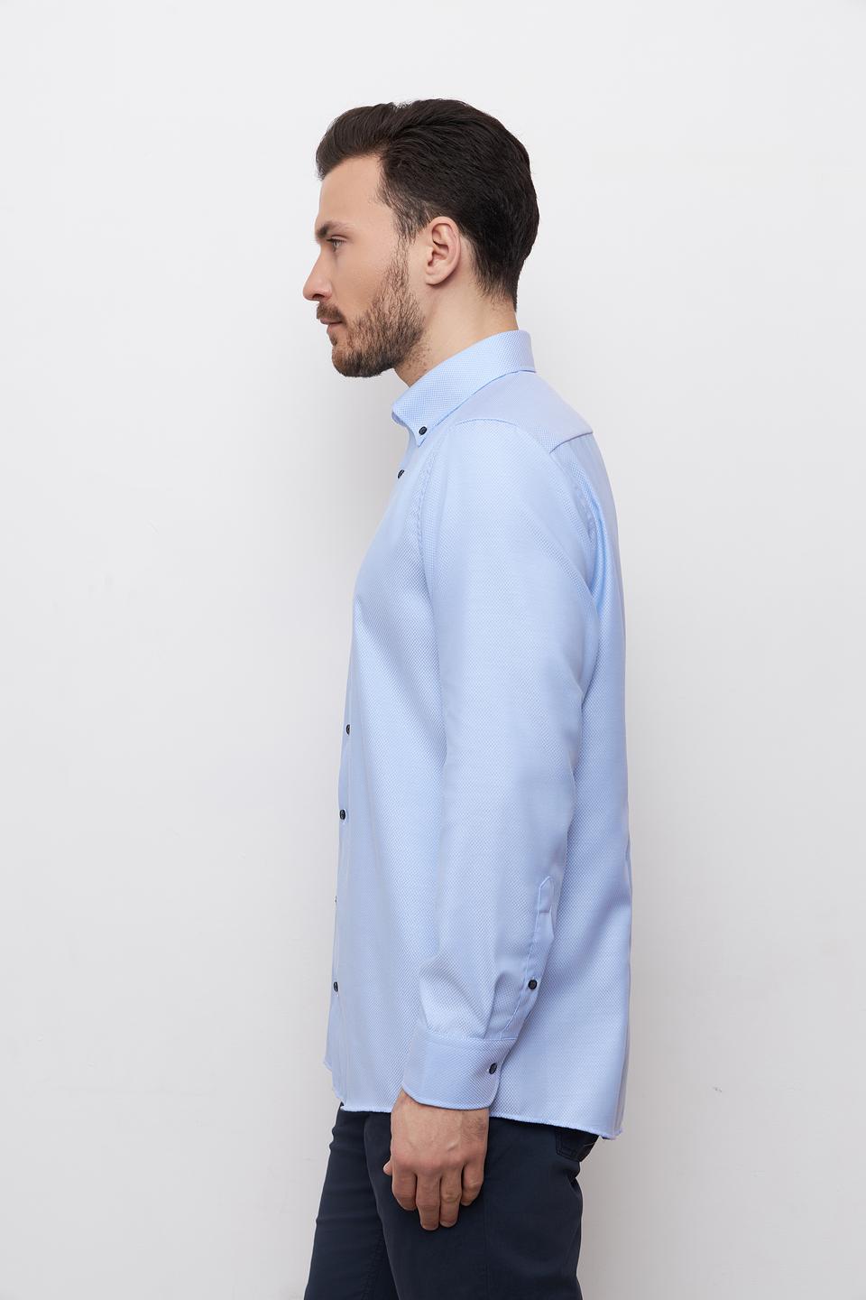 Рубашка Venti голубая приталенная